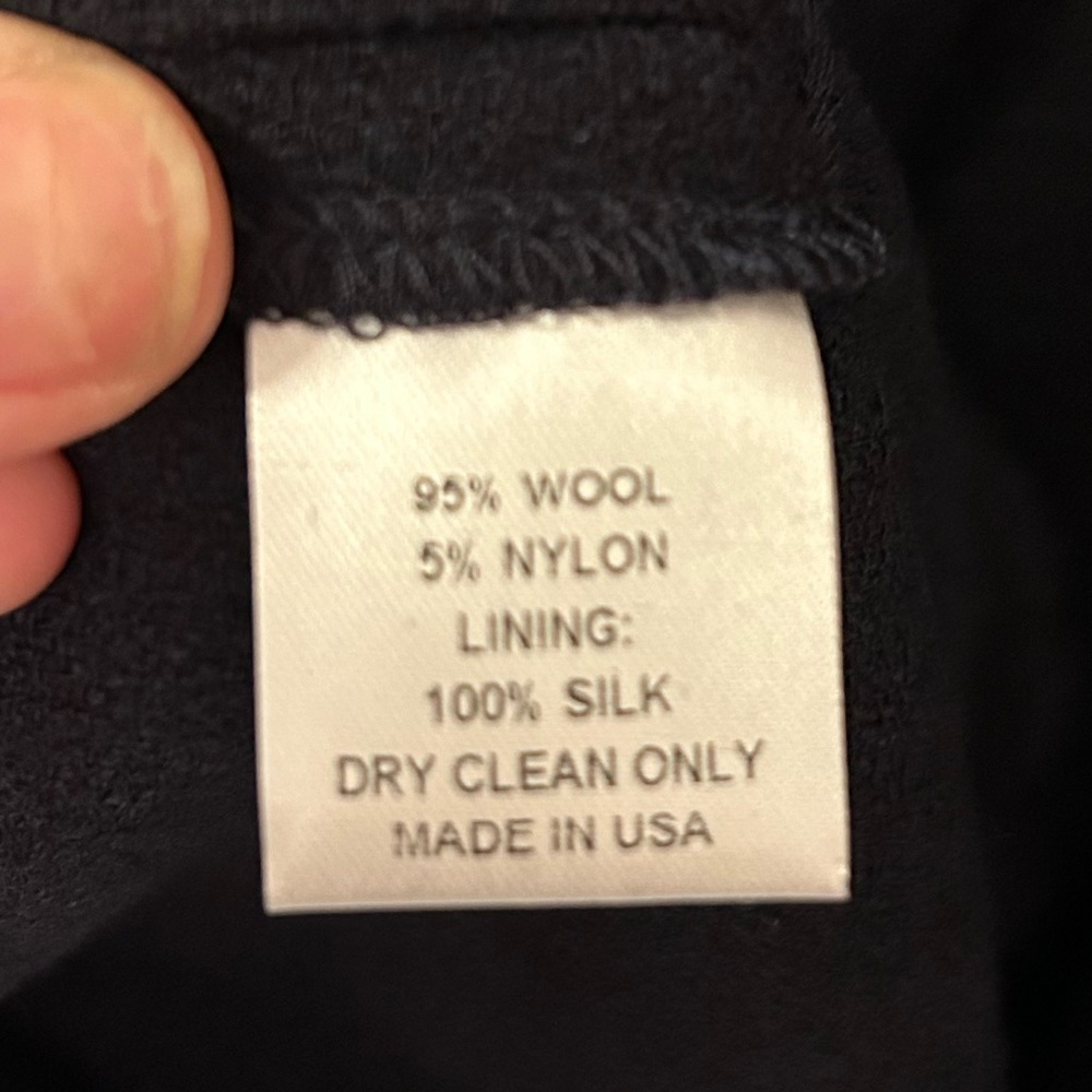 SEA New York Wool & Silk Strapless Playsuit Romper in NAVY SZ: 6 - Picture 8 of 14